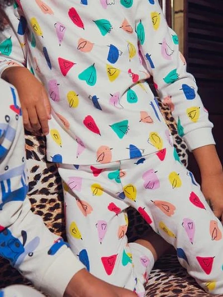 Σετ Παιδικές Πιτζάμες για Κορίτσια Colourful Birds