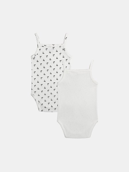 Σετ Βρεφικά Φορμάκια για Κορίτσια Black Cherries 2 τμχ