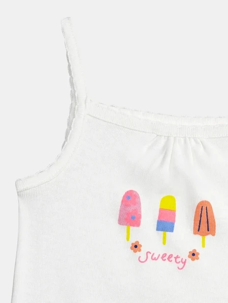 Σετ Βρεφικά Φορμάκια για Κορίτσια Sweet Ice Cream 2 τμχ