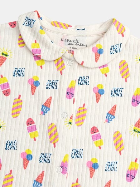 Βρεφική Ολόσωμη Πιτζάμα για Κορίτσια Sweet & Chill