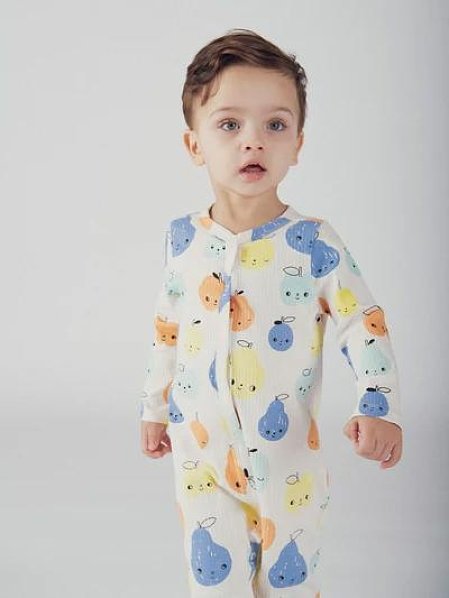 Βρεφική Ολόσωμη Πιτζάμα για Αγόρια Happy Fruits