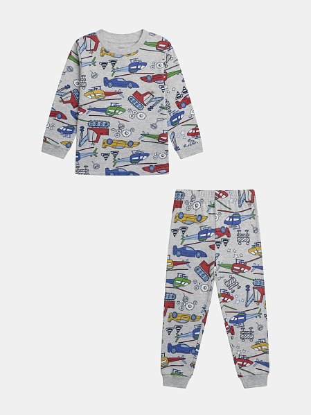 Σετ Παιδικές Πιτζάμες για Αγόρια Grey Traffic