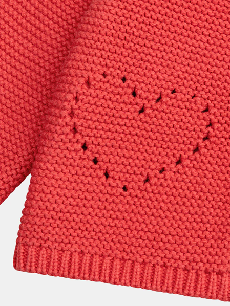 Βρεφική Ζακέτα για Κορίτσια Red Pointelle