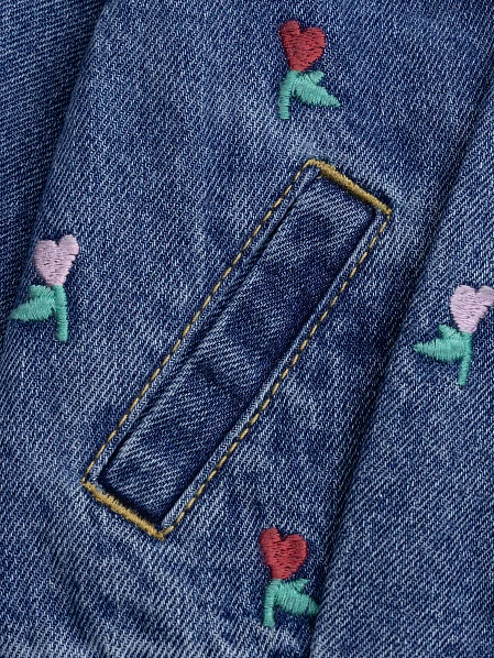 Βρεφικό Μπουφάν για Κορίτσια Jean Flowers