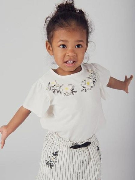 Βρεφικό Σορτς για Κορίτσια Striped Flower