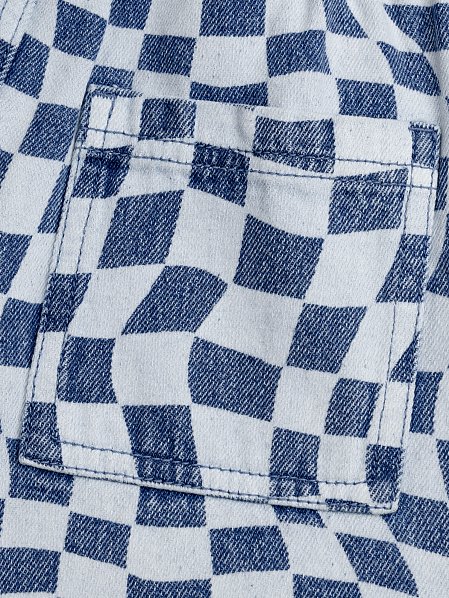 Παιδικό Σορτς για Αγόρια Denim Checkerboard
