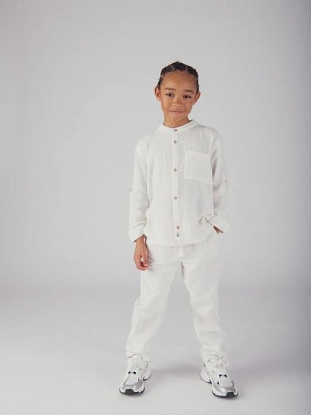 Παιδικό Πουκάμισο για Αγόρια White Breeze