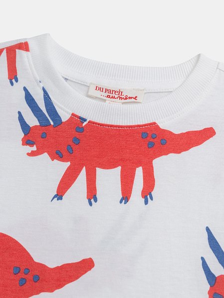 Παιδική Μπλούζα για Αγόρια White Triceratops