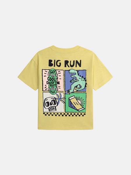 Κίτρινο μπλουζάκι με δεινόσαυρους για αγόρια