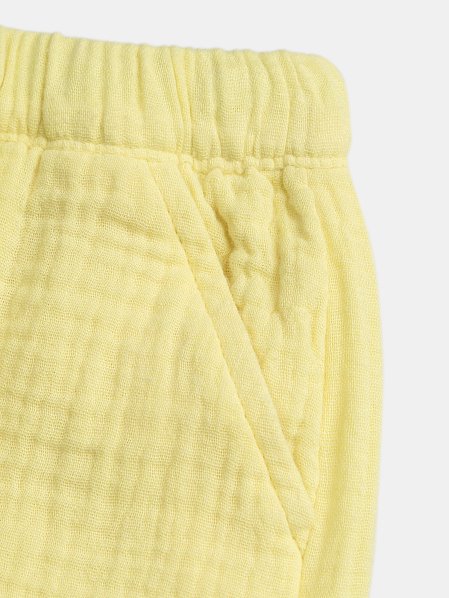 Βρεφικό Παντελόνι για Αγόρια Yellow Cotton