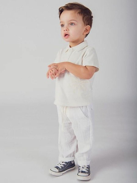 Βρεφικό Παντελόνι για Αγόρια White Cotton