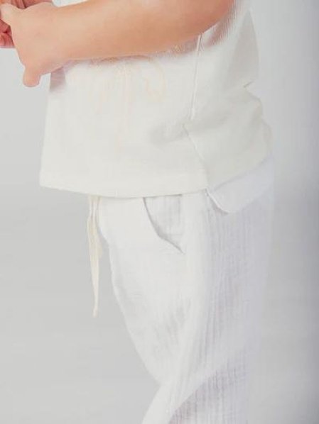 Βρεφικό Παντελόνι για Αγόρια White Cotton