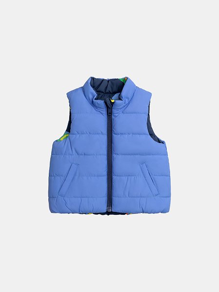 Βρεφικό Αμάνικο Μπουφάν για Αγόρια Blue Skateboard - 2 σε 1