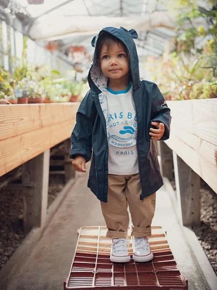 Βρεφικό Μπουφάν για Αγόρια Navy Raincoat