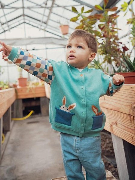 Βρεφική Ζακέτα για Αγόρια Mint Surprise