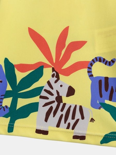 Βρεφική Αντηλιακή Μπλούζα για Αγόρια Yellow Jungle