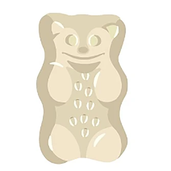 Pins για Crocs JIBBITZ Haribo Bear White