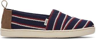 Παιδικά Παπούτσια TOMS για Αγόρια Navy Stripes
