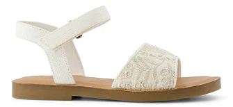 Παιδικά Σανδάλια Toms Remi Ankle Strap για Κορίτσια Egret Botanical Eyelet (Μεγέθη 30-35,5)
