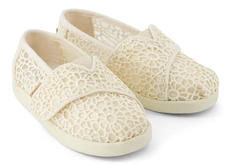 Βρεφικές Εσπαντρίγιες Toms για Κορίτσια Beige Moroccan Crochet (Μεγέθη 21-28,5)