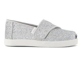 Βρεφικές Εσπαντρίγιες Toms για Κορίτσια Silver Iridescent Glimmer (Μεγέθη 19,5-28,5)