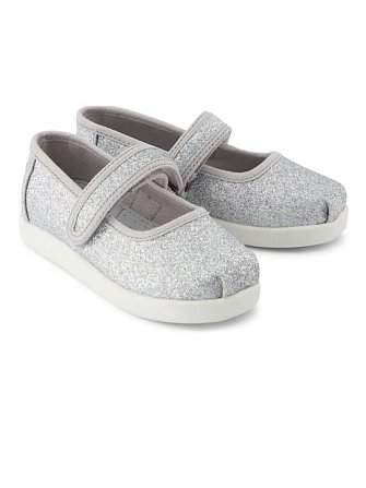 Βρεφικά Παπούτσια Toms Mary Jane για Κορίτσια Siver Glamour (Μεγέθη 19,5-28,5)