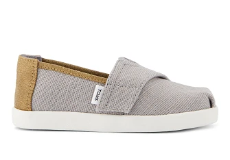 Βρεφικές Εσπαντρίγιες Toms για Αγόρια Grey/Brown (Μεγέθη 19,5-28,5)