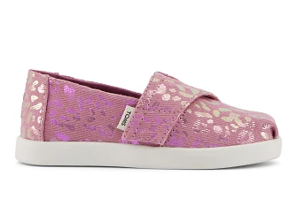 Βρεφικές Εσπαντρίγιες Toms για Κορίτσια Pink Iridescent Leopard (Μεγέθη 21-28,5)