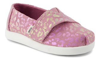Βρεφικές Εσπαντρίγιες Toms για Κορίτσια Pink Iridescent Leopard (Μεγέθη 21-28,5)