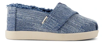 Βρεφικές Εσπαντρίγιες Toms για Κορίτσια Dark Sky Textured Denim (Μεγέθη 21-28,5)