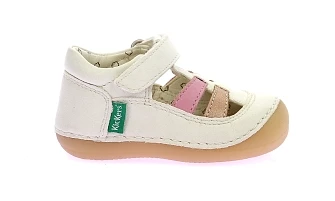 Βρεφικά Παπούτσια Kickers Sushy για Κορίτσια White/Pink (Μεγέθη 18-22)