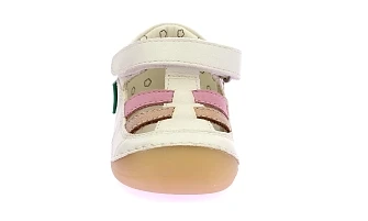 Βρεφικά Παπούτσια Kickers Sushy για Κορίτσια White/Pink (Μεγέθη 18-22)