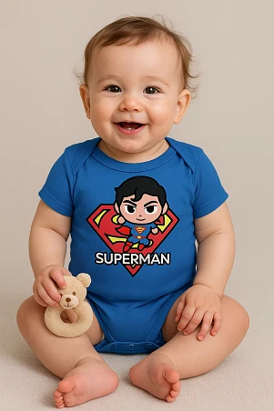 Βρεφικό Φορμάκι για Αγόρια Blue Superman