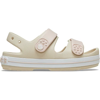 Παιδικά Σανδάλια Crocs Cruiser για Κορίτσια Beige/White (Μεγέθη 28-35)