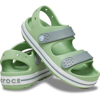 Crocs Crocband Παιδικά Σανδάλια Green (Μεγέθη 28-35)