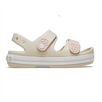 Βρεφικά Σανδάλια Crocs Cruiser για Κορίτσια Beige/White (Μεγέθη 19-28)