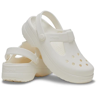 Βρεφικά Σαμπό Crocs Classic Mary Jane Clog για Κορίτσια White (Μεγέθη 20-28)