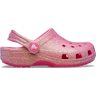 Βρεφικά Σαμπό Crocs Classic Clog για Κορίτσια Pink Iridescent Glitter (Μεγέθη 19-28)