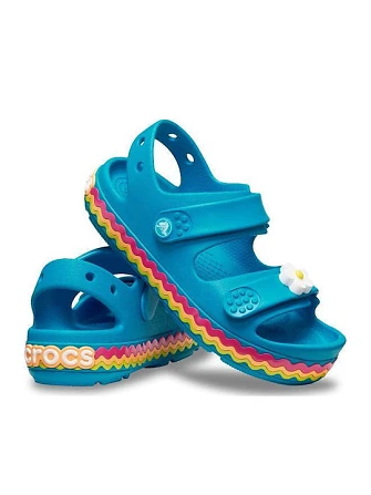 Παιδικά Σανδάλια Crocs Cruiser RicRac για Κορίτσια Blue (Μεγέθη 28-35)