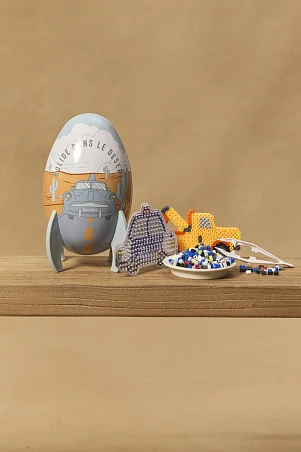 Παιδικό Πασχαλινό Αυγό για Αγόρια με Σούπερ Παιχνίδι - Grey Dessert