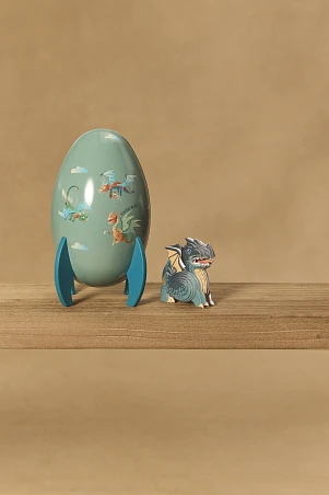 Παιδικό Πασχαλινό Αυγό για Αγόρια με Σούπερ Παιχνίδι - Green Dragon