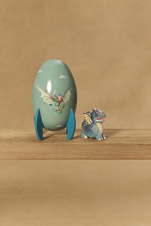 Παιδικό Πασχαλινό Αυγό για Αγόρια με Σούπερ Παιχνίδι - Green Dragon