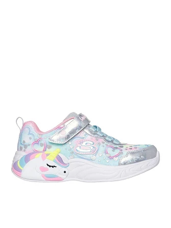 Παιδικά Παπούτσια Skechers Unicorn Dreams για Κορίτσια Heart Sparkles Slvr (Μεγέθη 27-35)