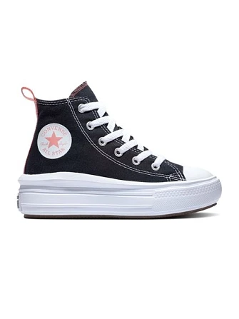 Παιδικά Μαύρα Παπούτσια Converse Chuck Taylor All Star Move Platform για Κορίτσια