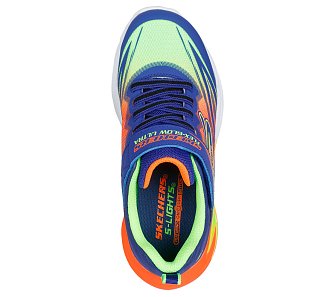 Παιδικά Παπούτσια Skechers Flex Glow Ulta για Αγόρια Blue/Multi (Μεγέθη 27-35)