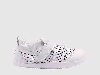 Βρεφικά Παπούτσια Bobux Step Up για Κορίτσια Xplorer Go Punch White (Μεγέθη 19-22)