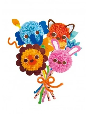 Μπουκέτο Λουλούδια Avenir Pom Pom Bouquet - Animal