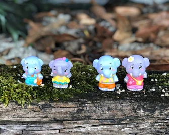 Les Klorofil: Οικογένεια Elephant 4τμχ για 18+ μηνών