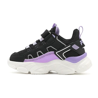 Βρεφικά Παπούτσια Fila Memory Spinel 3 για Κορίτσια Black/Purple (Μεγέθη 23-27)