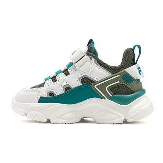 Βρεφικά Παπούτσια Fila Memory Spinel 3 για Αγόρια Grey/Green (Μεγέθη 24-27)